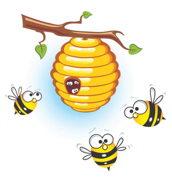 clipart images of bee hives - photo #25