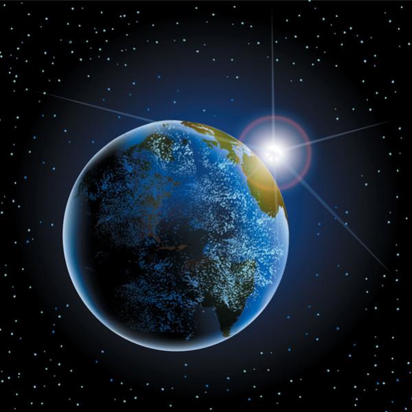 free clipart earth from space - photo #16