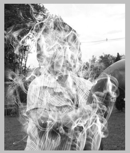 ใช้ Brush smoke กับภาพ