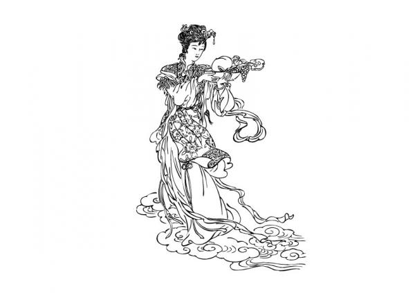 ภาพเขียน ผู้หญิงจีน