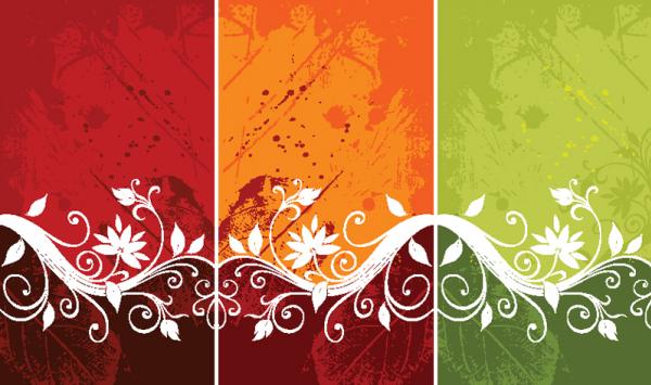 แบ็คกราวกราฟิกดอกไม้