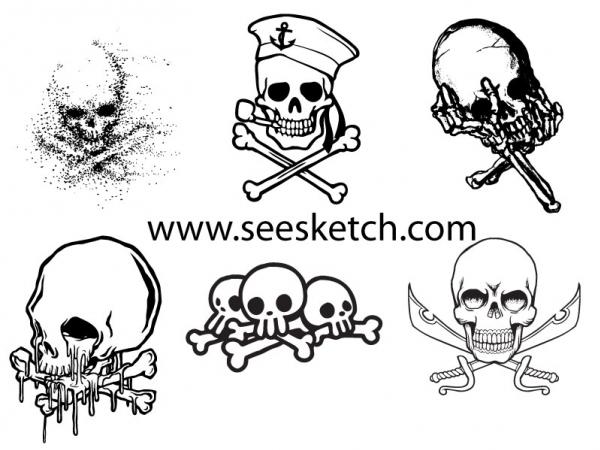 กราฟฟิก กระโหลก