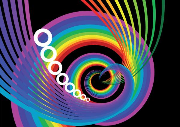 ภาพกราฟฟิค สีรุ้ง