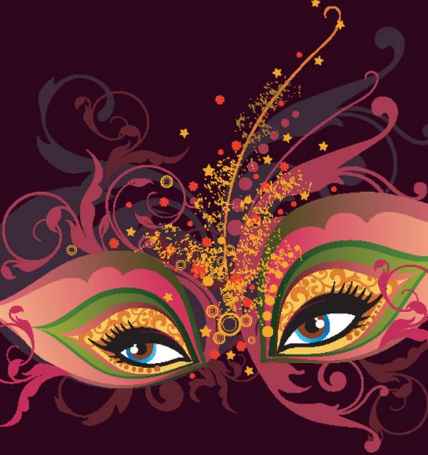 กราฟิกดวงตาผู้หญิง