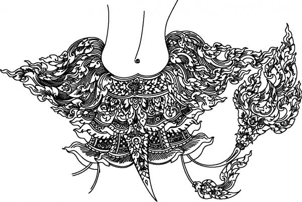 ลายไทย เครื่องทรง