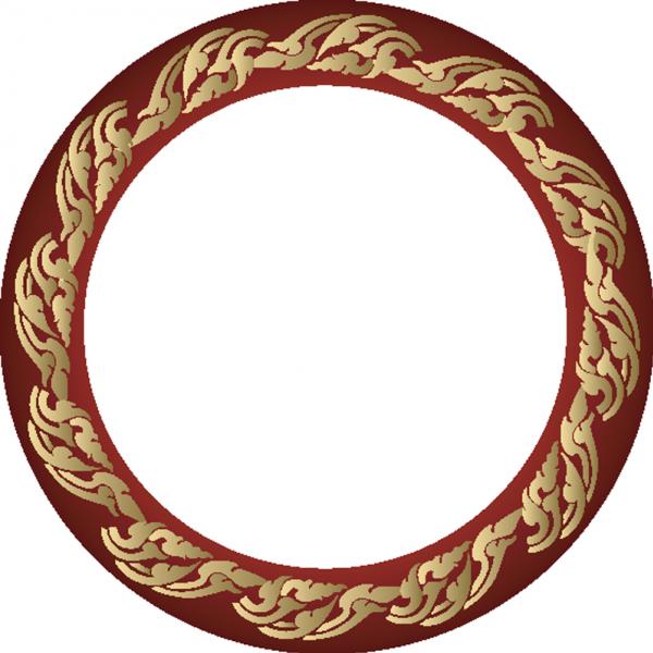 กรอบวงกลมลายไทย