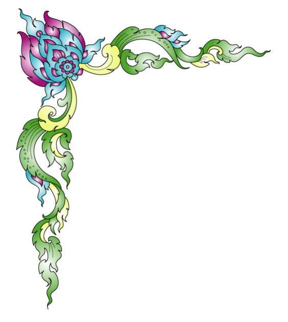 ลายไทยประดับมุม 6