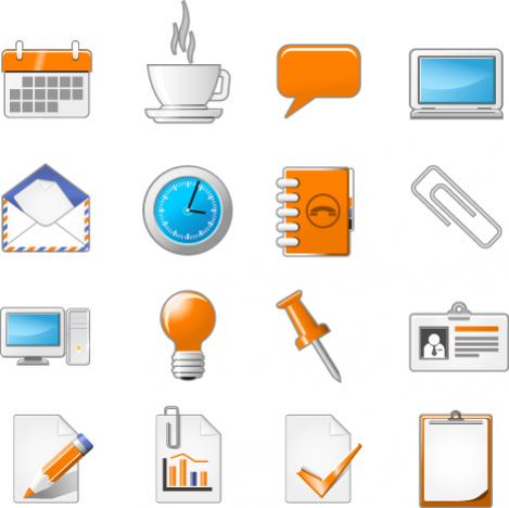 ไอคอน อุปกรณ์ ออฟฟิต