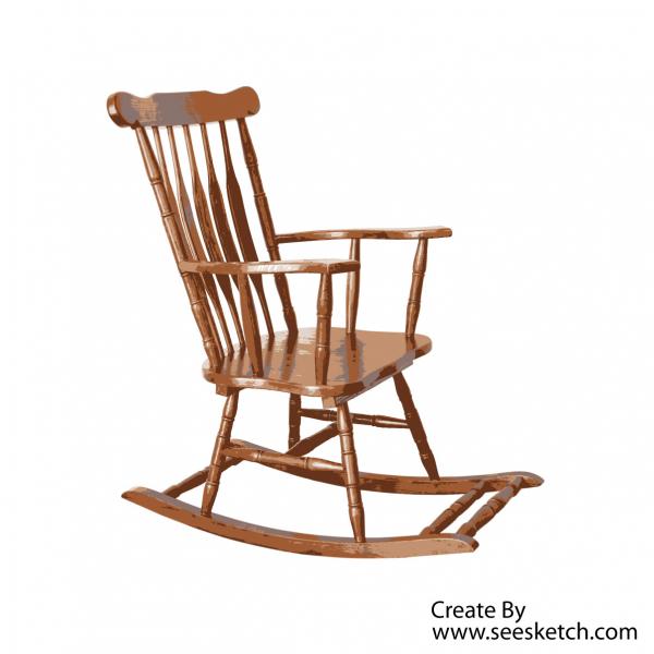 เก้าอี้ไม้โยก