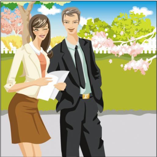 ชายหญิง เดินคุยกัน