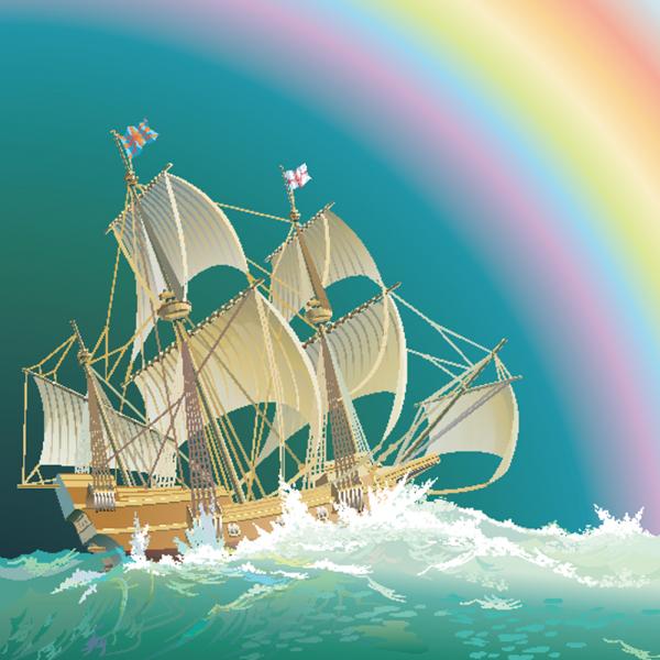 เรือสำเภา และ แสงรุ้ง