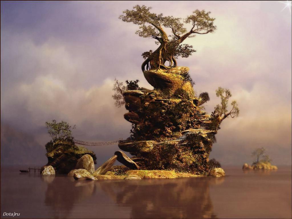 ต้นไม้ดัดกลางน้ำ